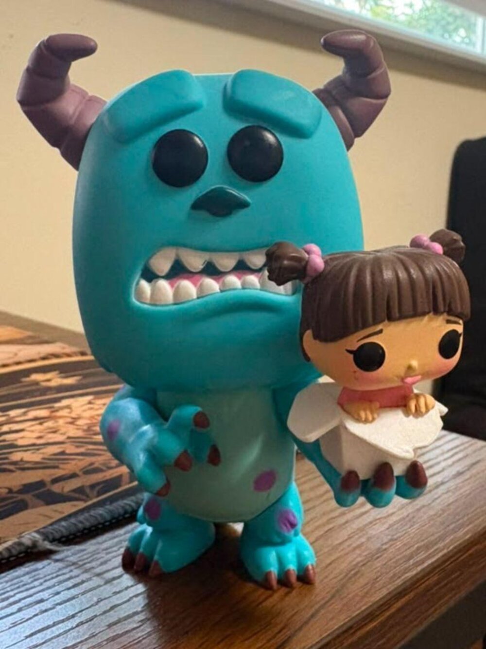 Sully from Monsters Inc and Boo Funko Pop (no box)